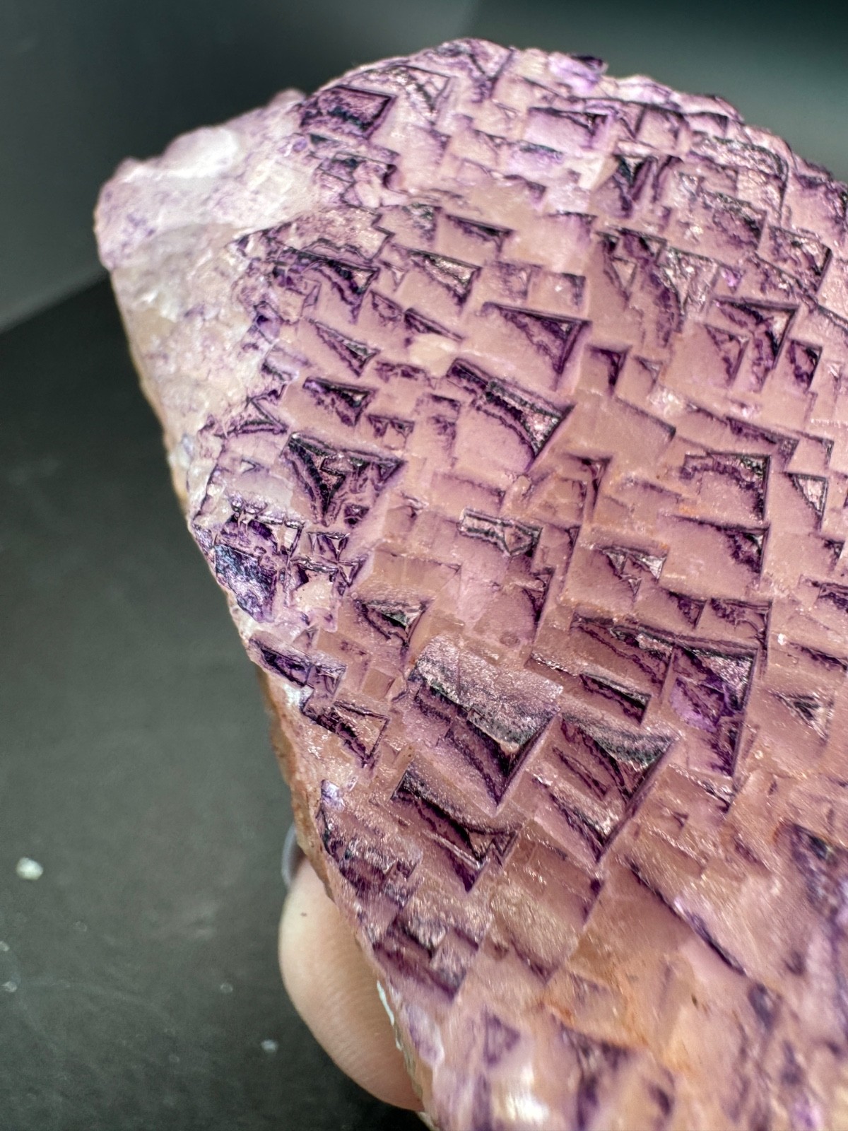 6494 NEW Database Fluorite Purple Triangle Yun Nan 125g