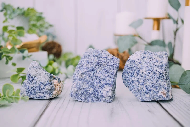 Blue Quartz Crystals AKA Sapphire Quartz – Bulk Rough Gemstones from Brazil