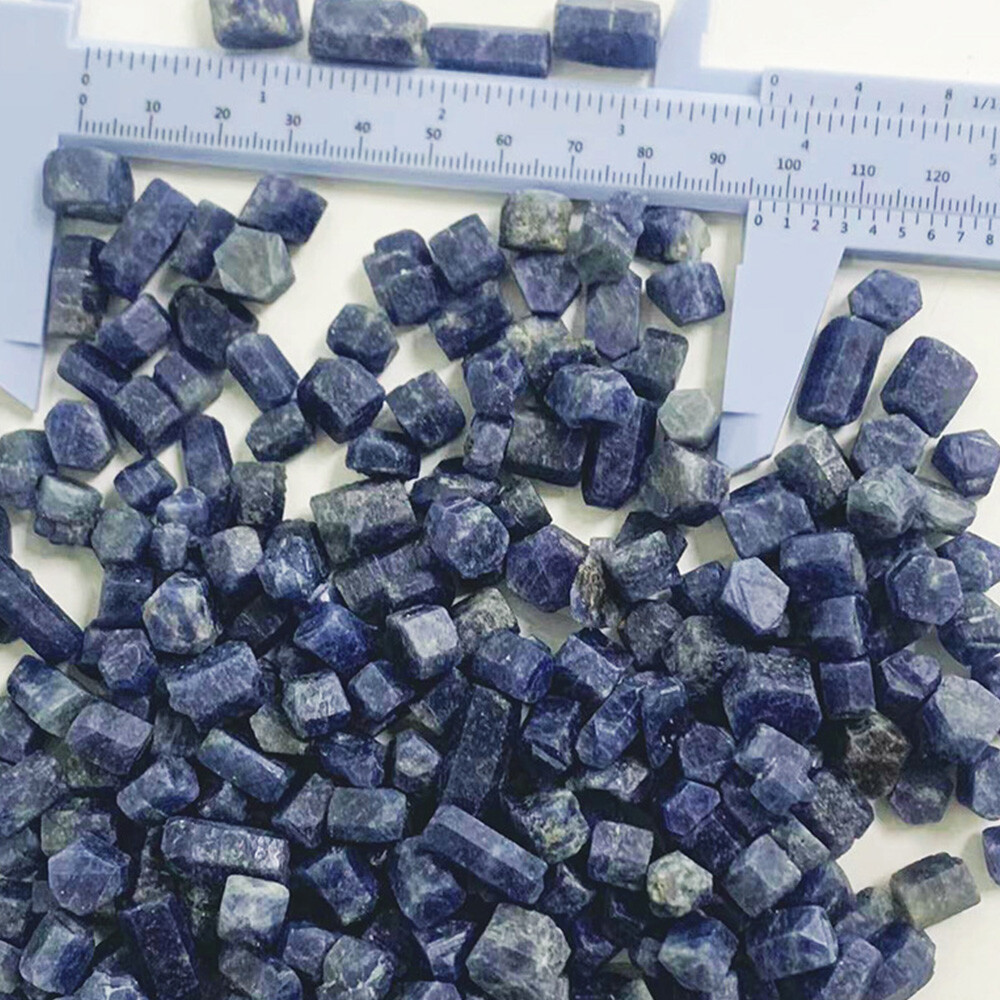 50/100g Natural Blue Sapphire / Ruby / Mix Lot Rough Loose Gemstone Precious