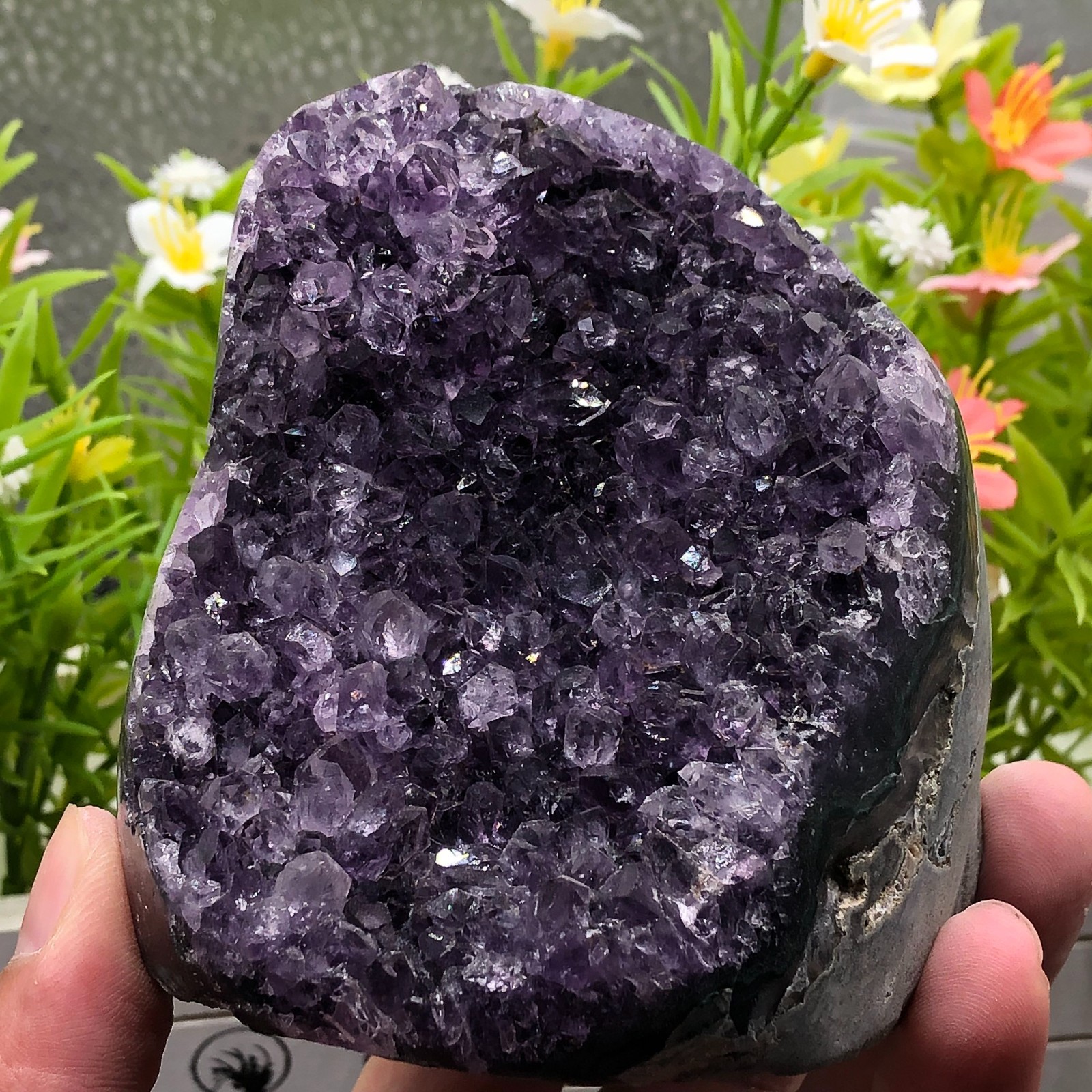 727g Natural Light Purple Amethyst Quartz Crystal Cluster Specimen Healing