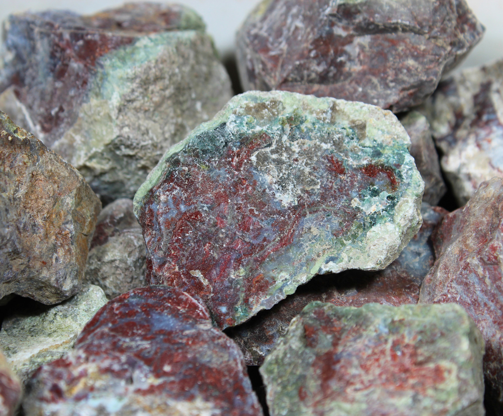 Red Lightning Agate – 1.5-3.5″ Inches Rough Rocks Cabbing – Bulk Wholesale
