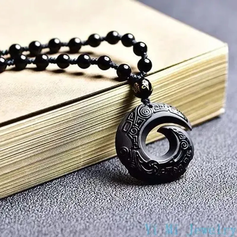 Raw Stone Necklace Crafts Decorative Craft Organic Material Feng.