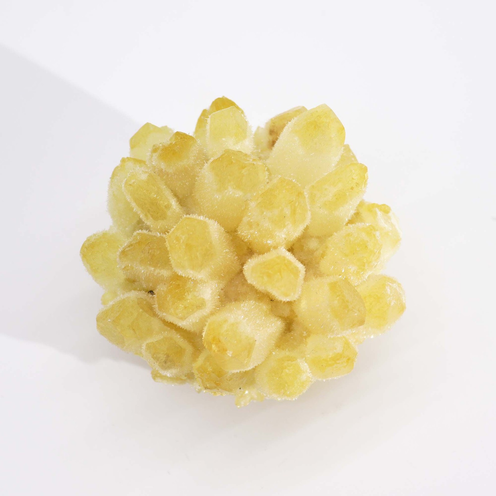 Natural Quartz Cluster – Yellow Ghost Quartz