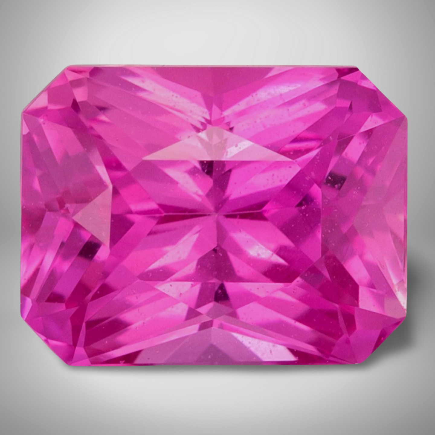 Pink Sapphire Emerald Cut Gemstone 1.15 Cts – 7×5 mm VVS Loose Gem