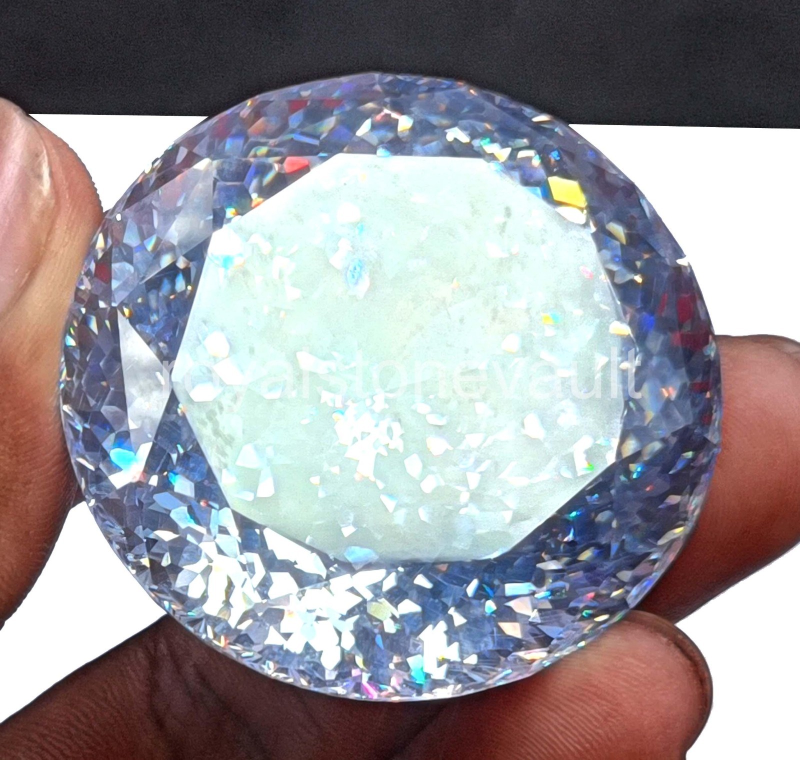 440.65 Ct Natural White Sapphire Round Shape IGL Certified Loose Gemstone 5AOF
