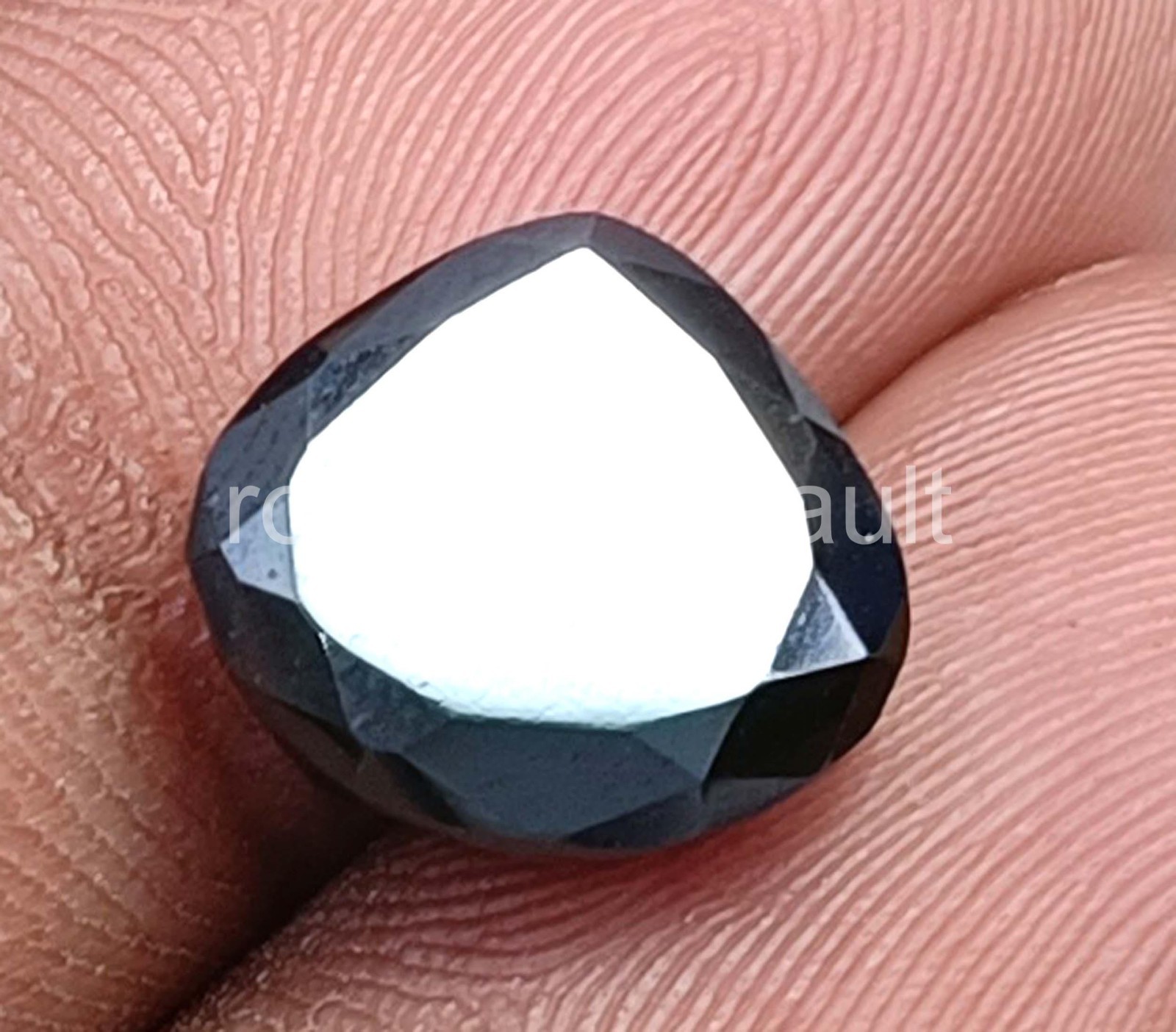 4.10 Ct IGL Certified Genuine Black Amethyst Pear Shape Loose Gemstone 5AOR