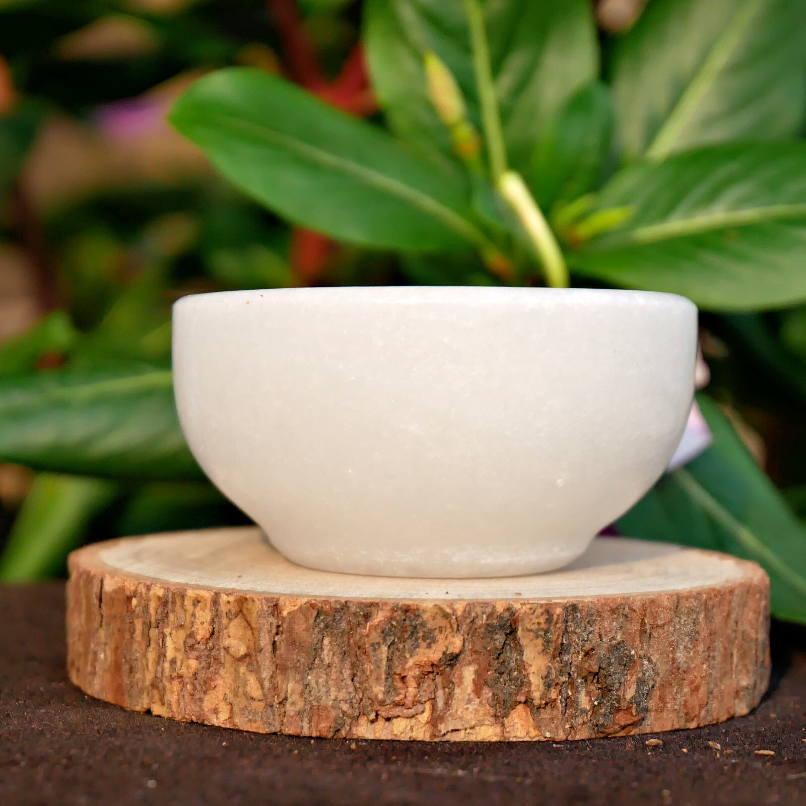 1pc Natural White Jade Quartz Carved Bowl Skull Reiki Crystal Healing Gift Gems
