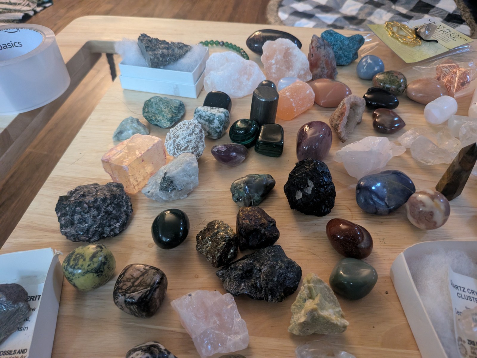 Mixed Mineral & Crystal Lot w/ Tumbled Stones, Points, Clusters