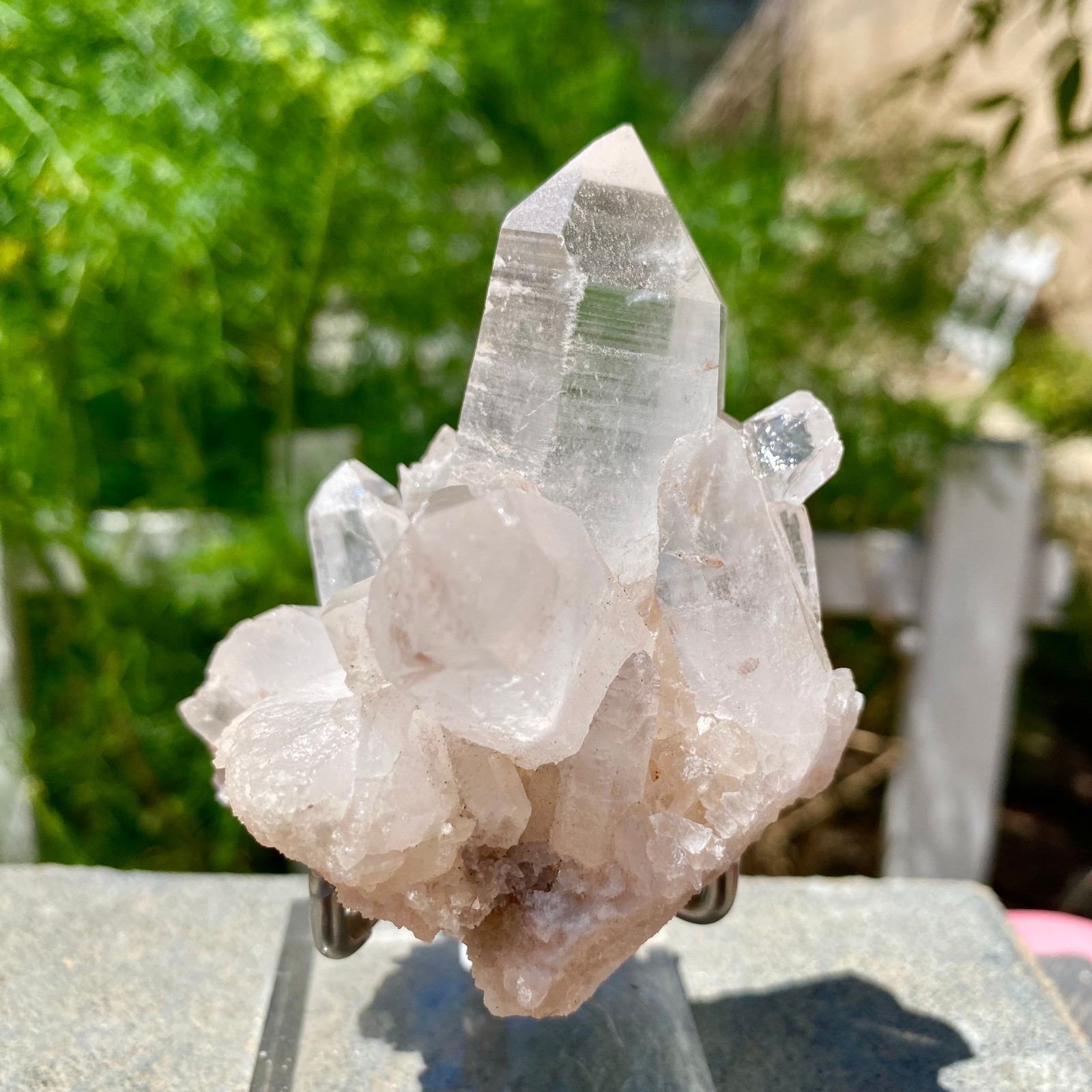 217G A+++Large Natural white Crystal Himalayan quartz cluster /mineralsls