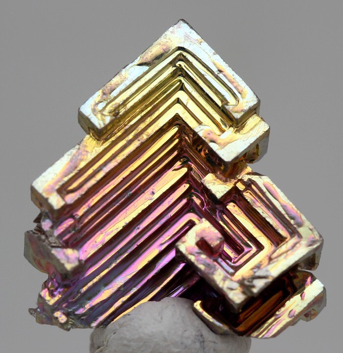 BISMUTH Crystal Mineral Specimen Rainbow Iridescent Cluster Element