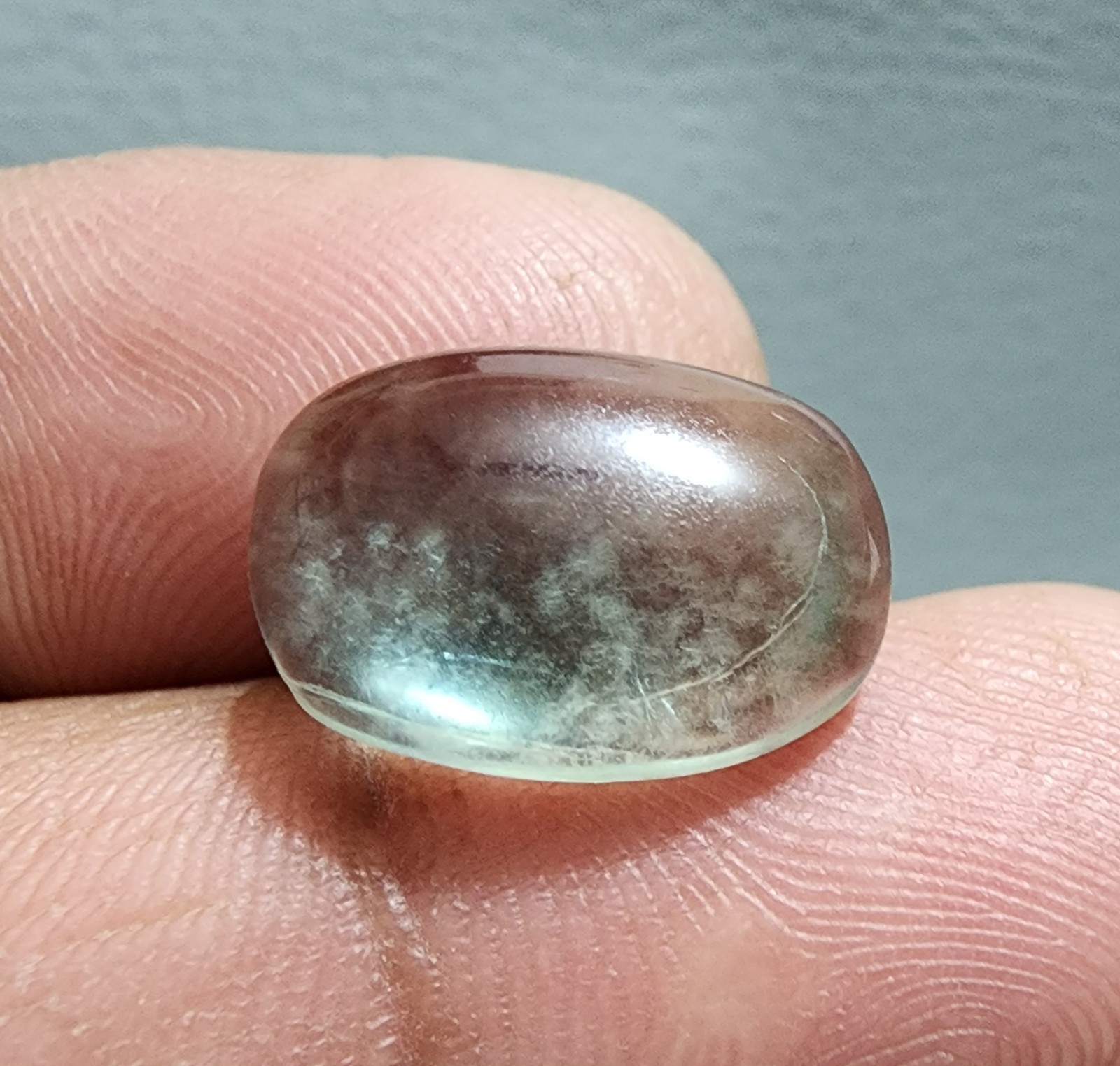 17.10ct AAA+ Quality Green Fluorite Oval Cabochon – Premium Natural Gemstone