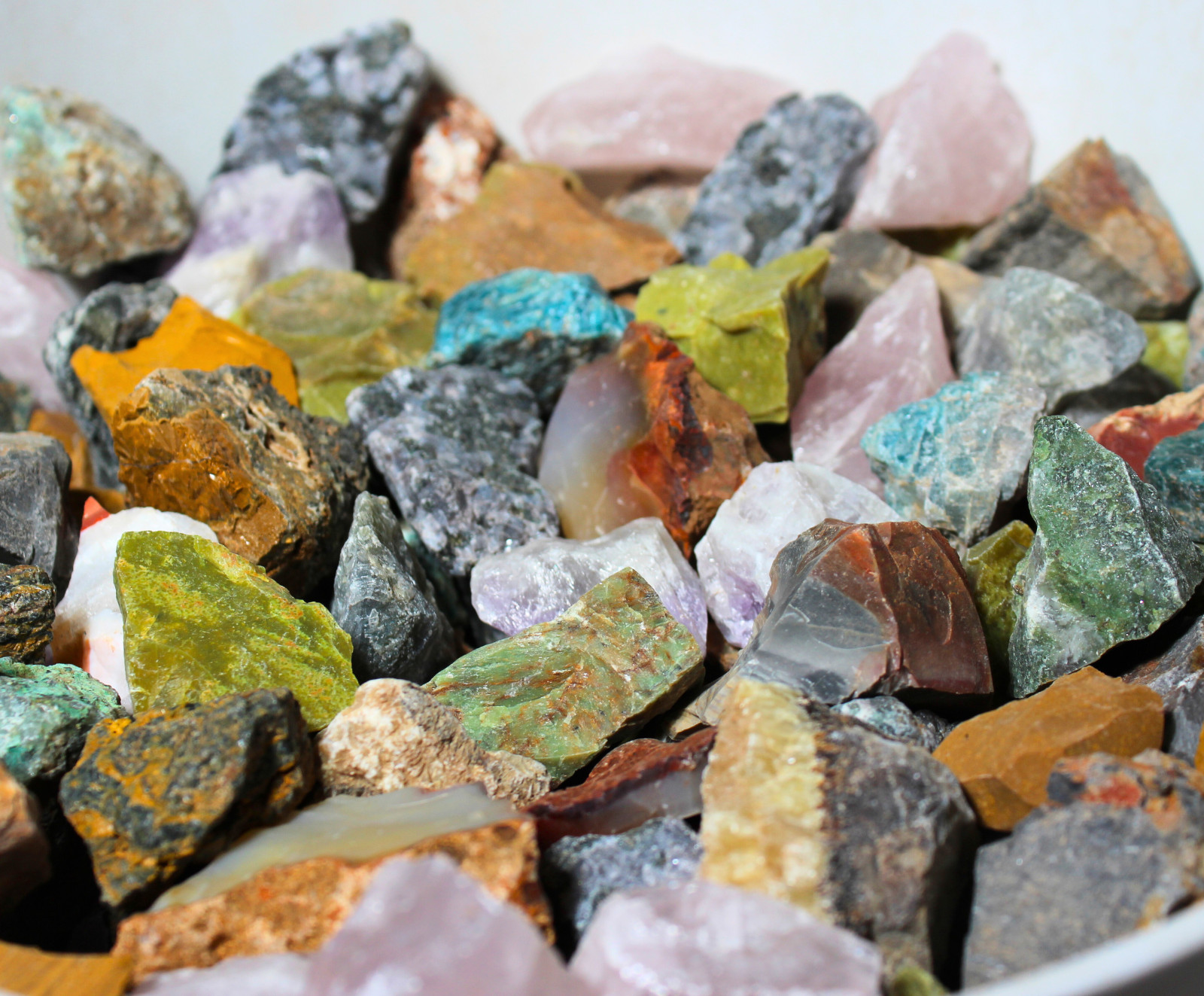 Madagascar Mix – Rough Rocks for Tumbling – Bulk Wholesale 1LB options