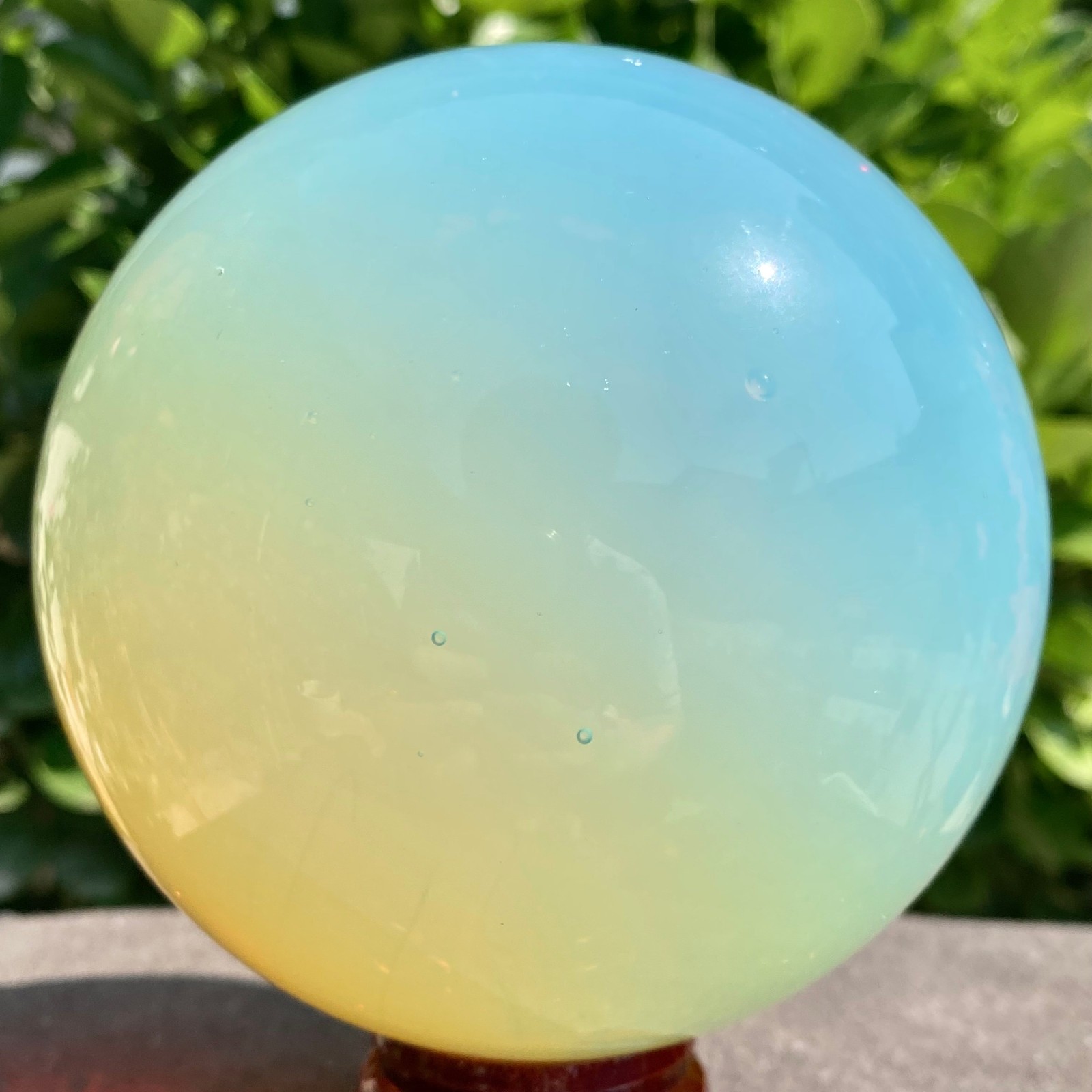 3.29LB Artificial protein stone ball rainbow crystal gemstone spiritual healing