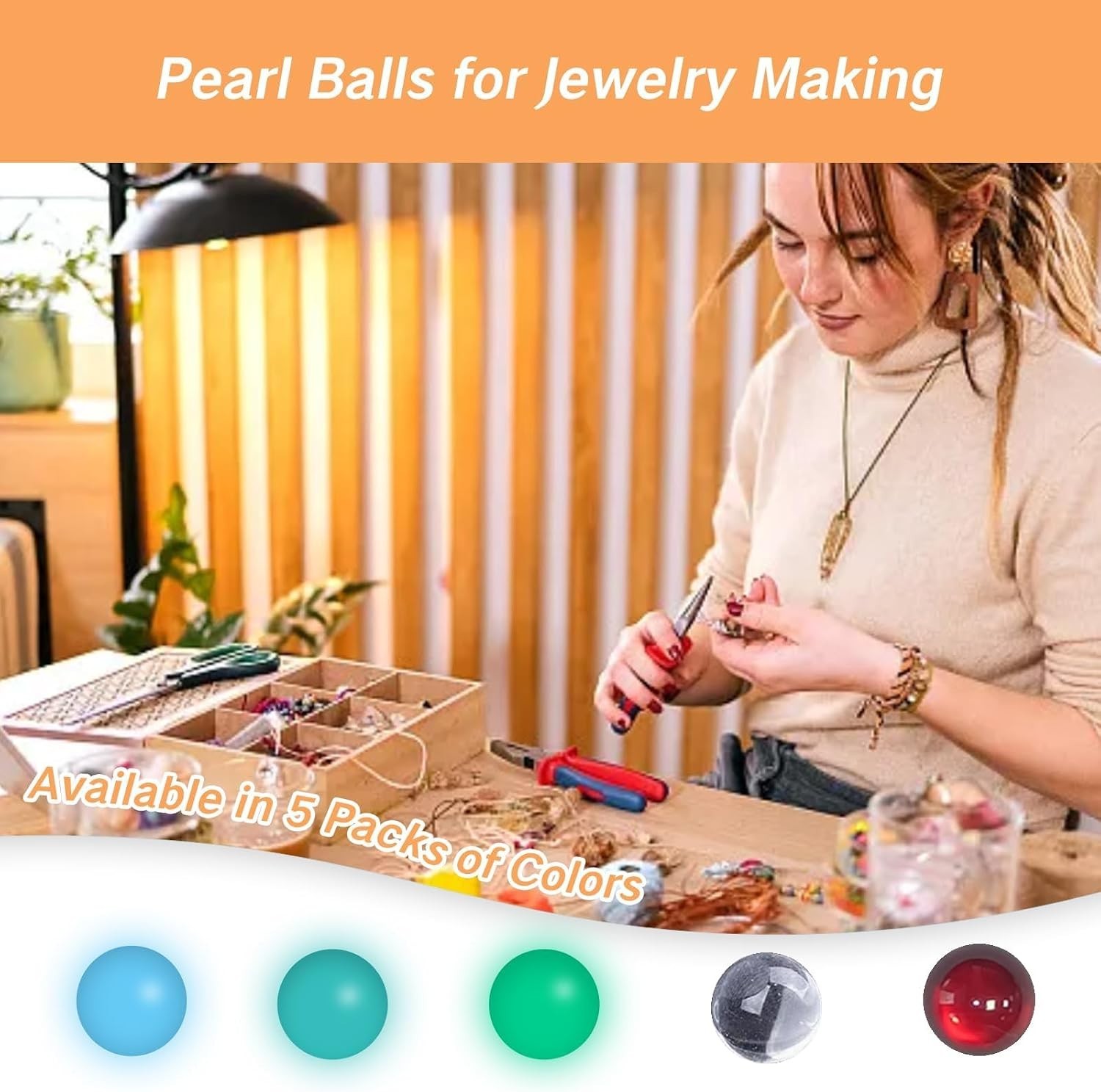 6mm Color Mixing Quartz Beads – Pack of 10 UV Reactive Craft Essentials