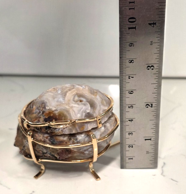 Natural Druzy Geode Crystal Jewelry Box #12
