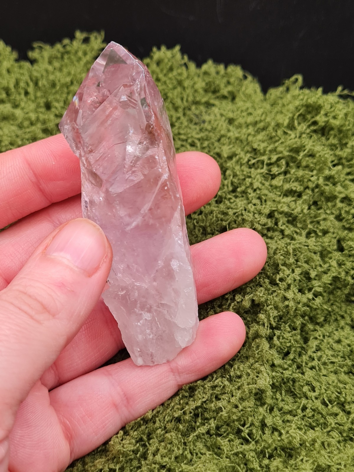 Powellite Amethyst Rough Point Wand From Bahia, Brazil, Uv-reactive, 69g