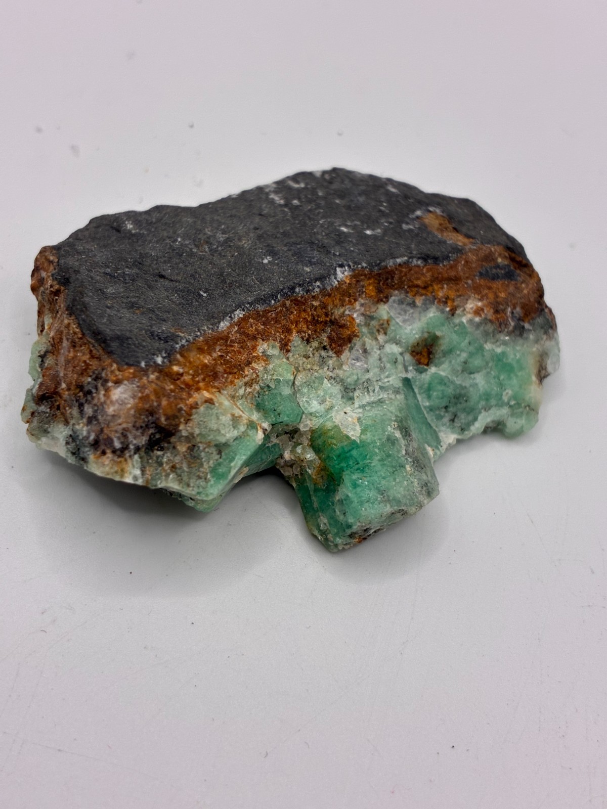 Rough Crystal Colombian Emerald Raw Matrix Collector Piece, Natural Not treament