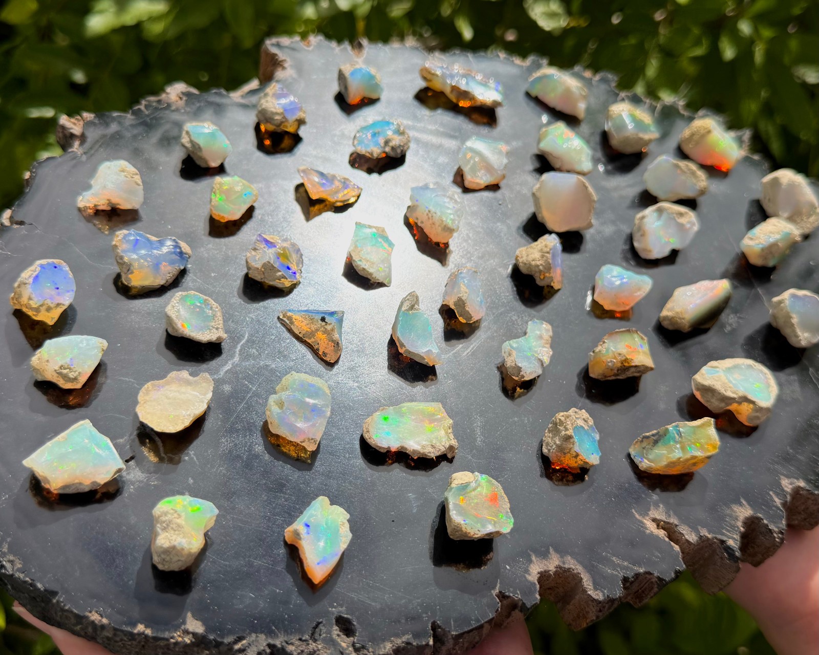 Natural Ethiopian Opal Rough Crystals, AA Grade Raw Opal Specimens – Choose Size
