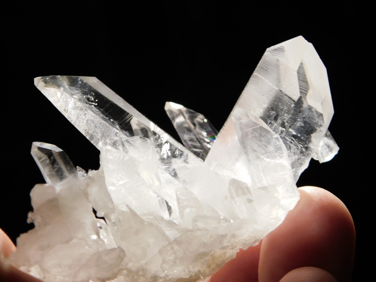 TRANSLUCENT Quartz Crystal Cluster From Collier Creek ARKANSAS 69.0gr