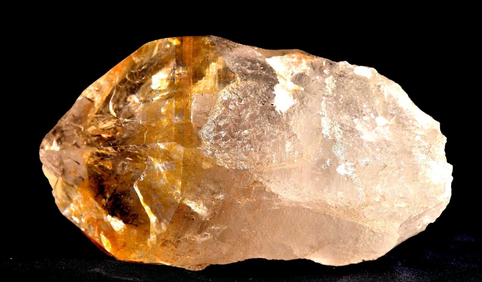 Himalayan golden healer starbrary rainbows keys devic healing crystal#7644