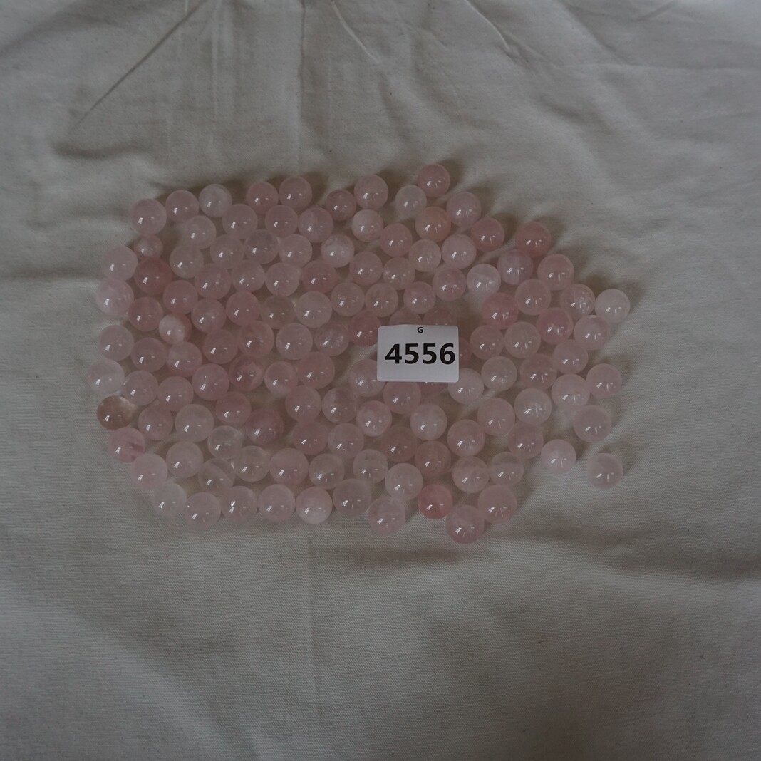 2.2LB 128Pcs Natural Small Pink Rose Quartz Crystal Sphere Ball Healing 14-18mm