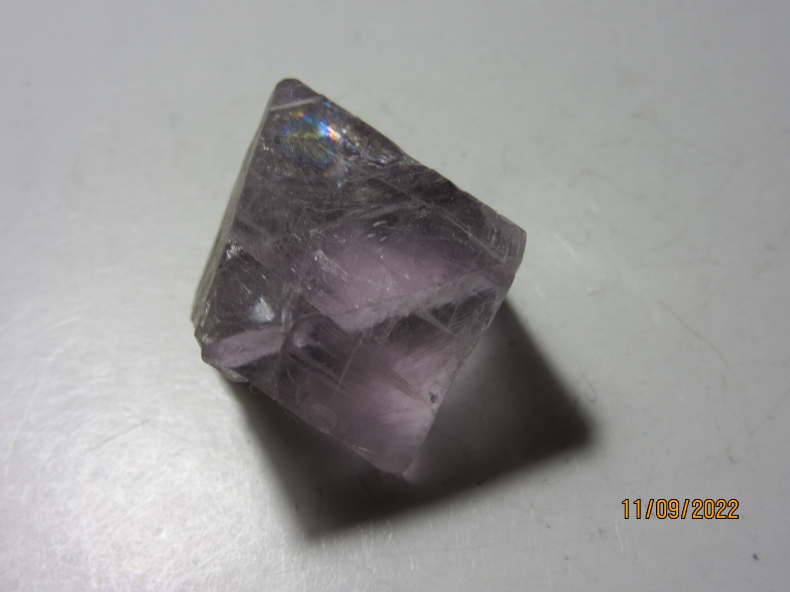 Purple Fluorite Octahedron 1 1/8 Inch Crystal Collectible Reiki **New** FOPL-1