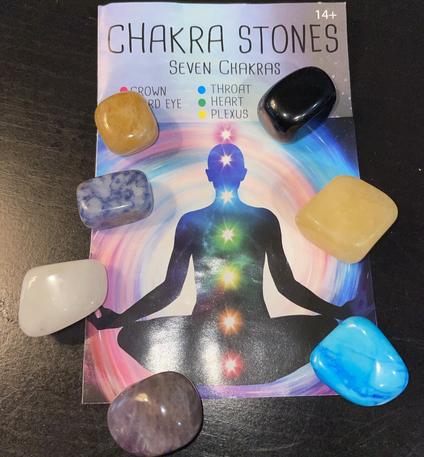 7 Chakras Tumbled Stones Instructions Healing Chakra Stone Set
