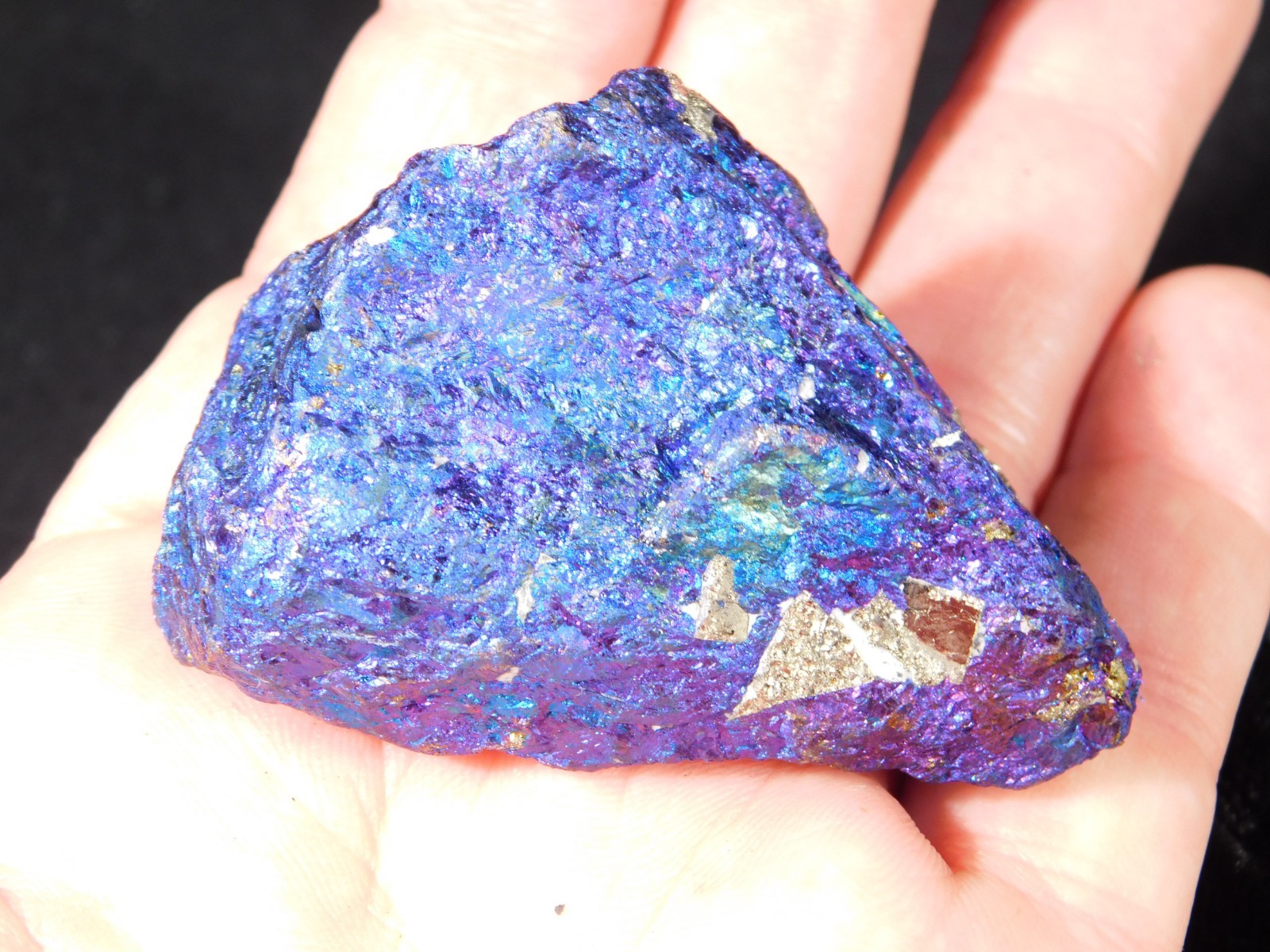 Bright IRIDESCENT Peacock Copper Chalcopyrite or Peacock Ore Mexico 122gr