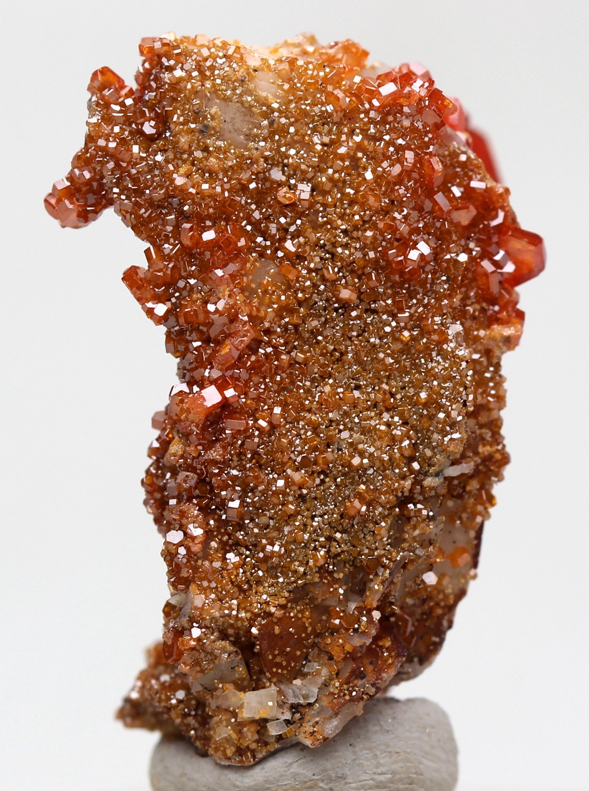 VANADINITE BARITE Crystal Mineral Specimen Cluster Matrix Red MOROCCO