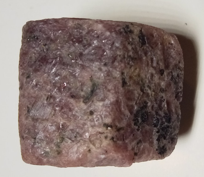 Ruby Corundum Record Keeper Triangles Biotite Mica with UV Reactive Fluorescent