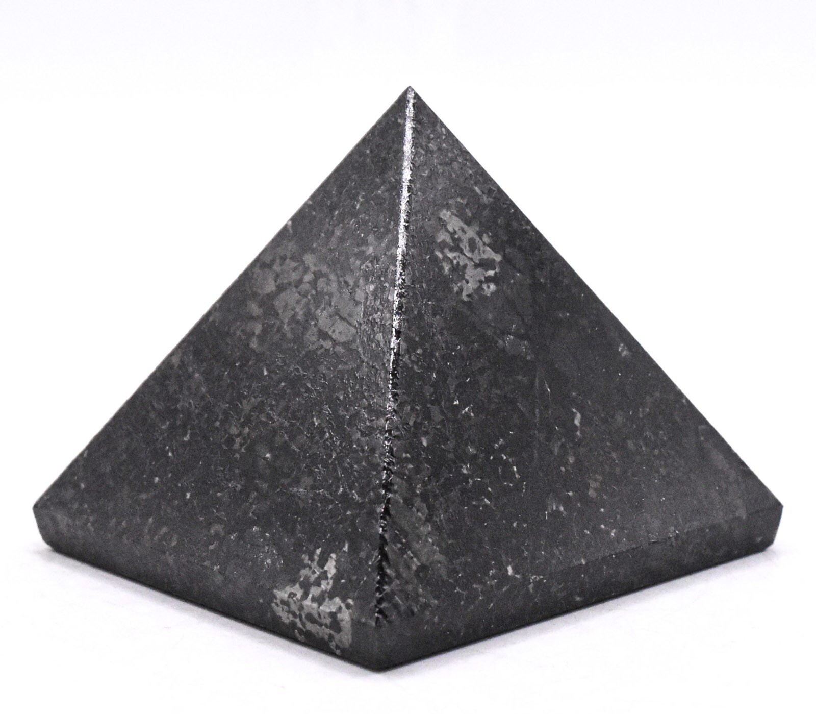 2.2″ Sparkling Nuumite Nuummite Pyramid Polished Natural Crystal Mineral – India