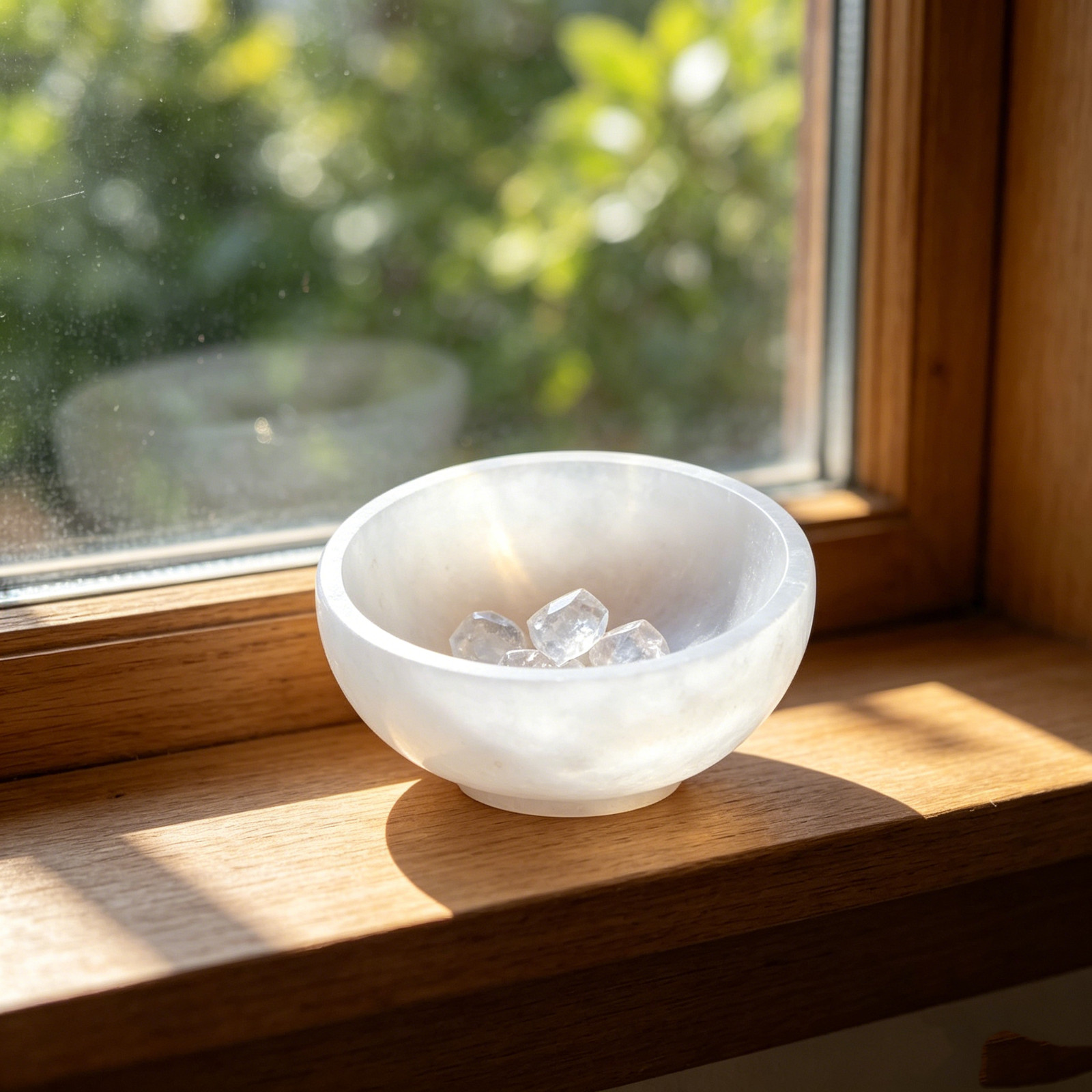 Natural Selenite Bowl 7-8cm Cleansing Charging Crystal Healing