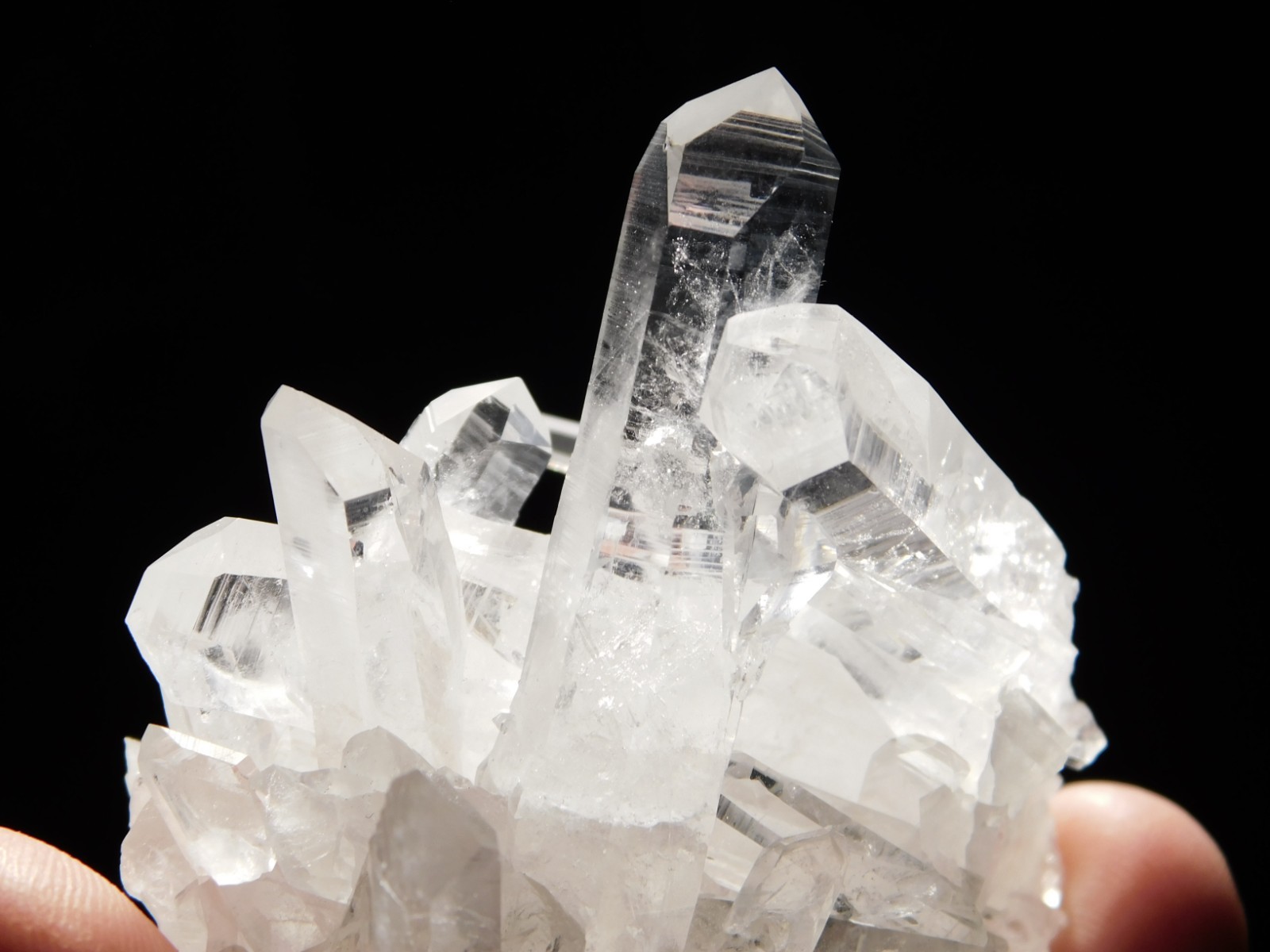TRANSLUCENT Quartz Crystal Cluster From Collier Creek ARKANSAS 107gr