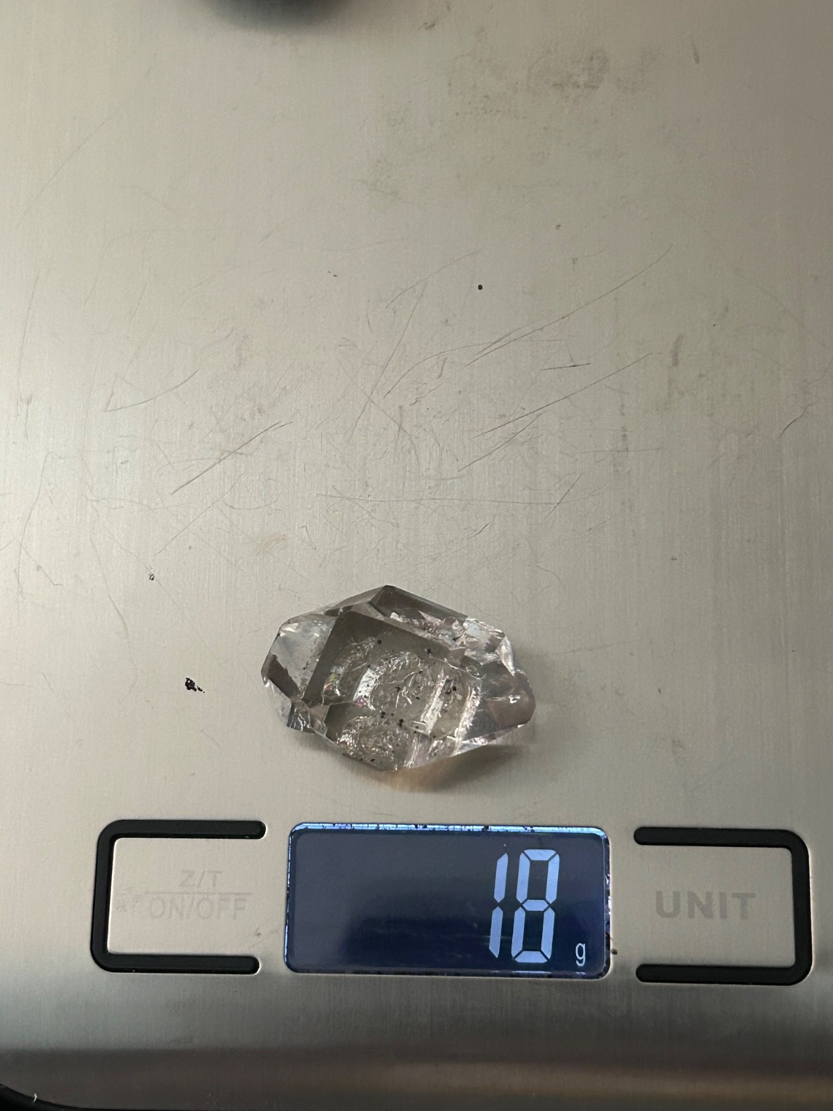 Herkimer Diamond Crystal * Trapped Air Pocket* Super Clear