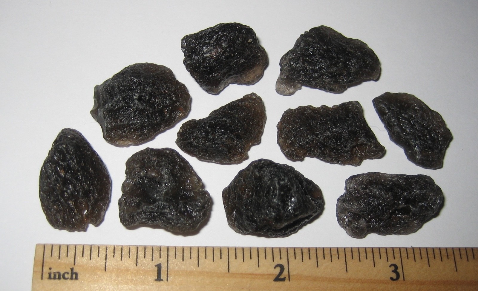 10 RARE 0.6″- 0.8″ AGNI MANI ( AGNI MANITITE ) TEKTITES INDONESIA ~ 34.8grams *3