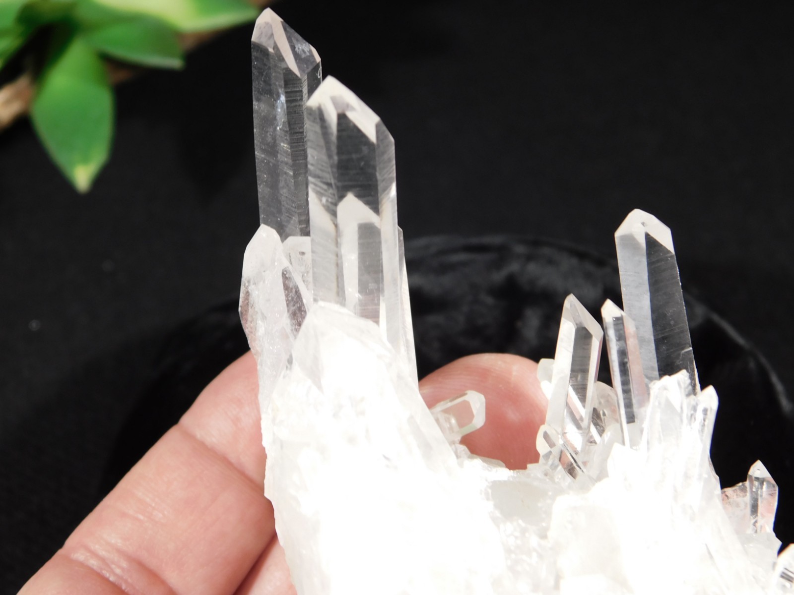 VERY TRANSLUCENT! Quartz Crystal Cluster Collier Creek ARKANSAS 100gr