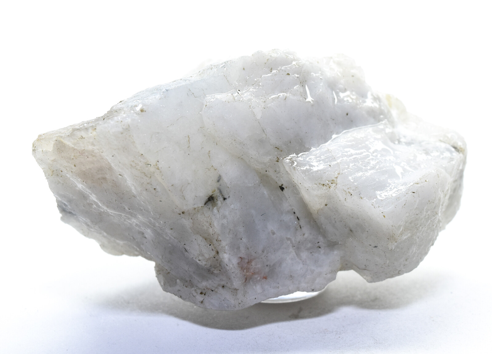 95g White Rainbow Moonstone Rough Natural Feldspar Gemstone Crystal Raw – India
