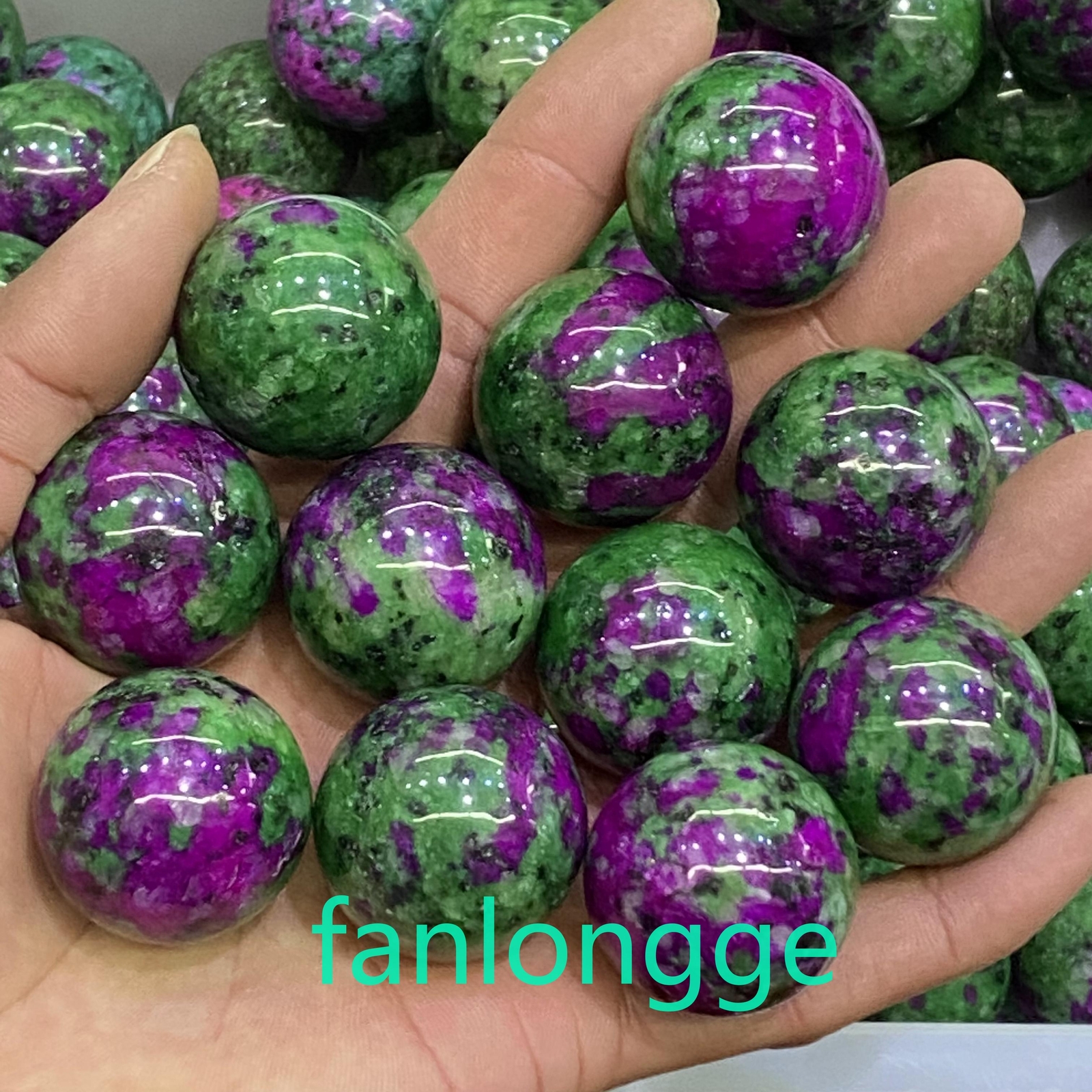 1pc Natural Zoisite Ball Quartz Crystal Sphere Reiki Healing 30mm