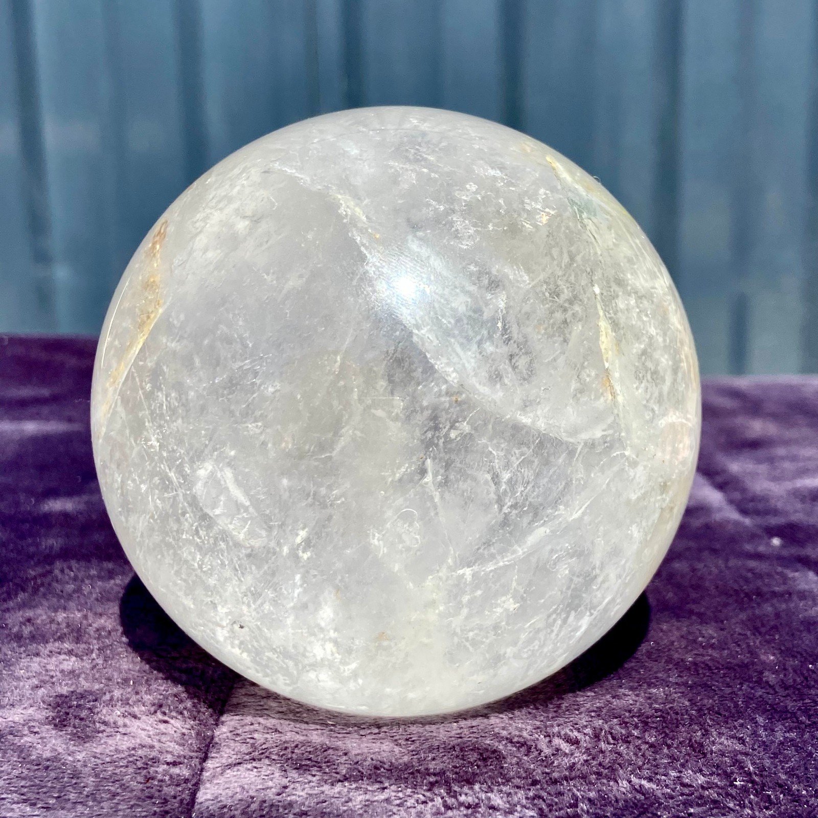 2.20LB Natural Clear Quartz Ball Crystal Gem Quartz Sphere Reiki Healing