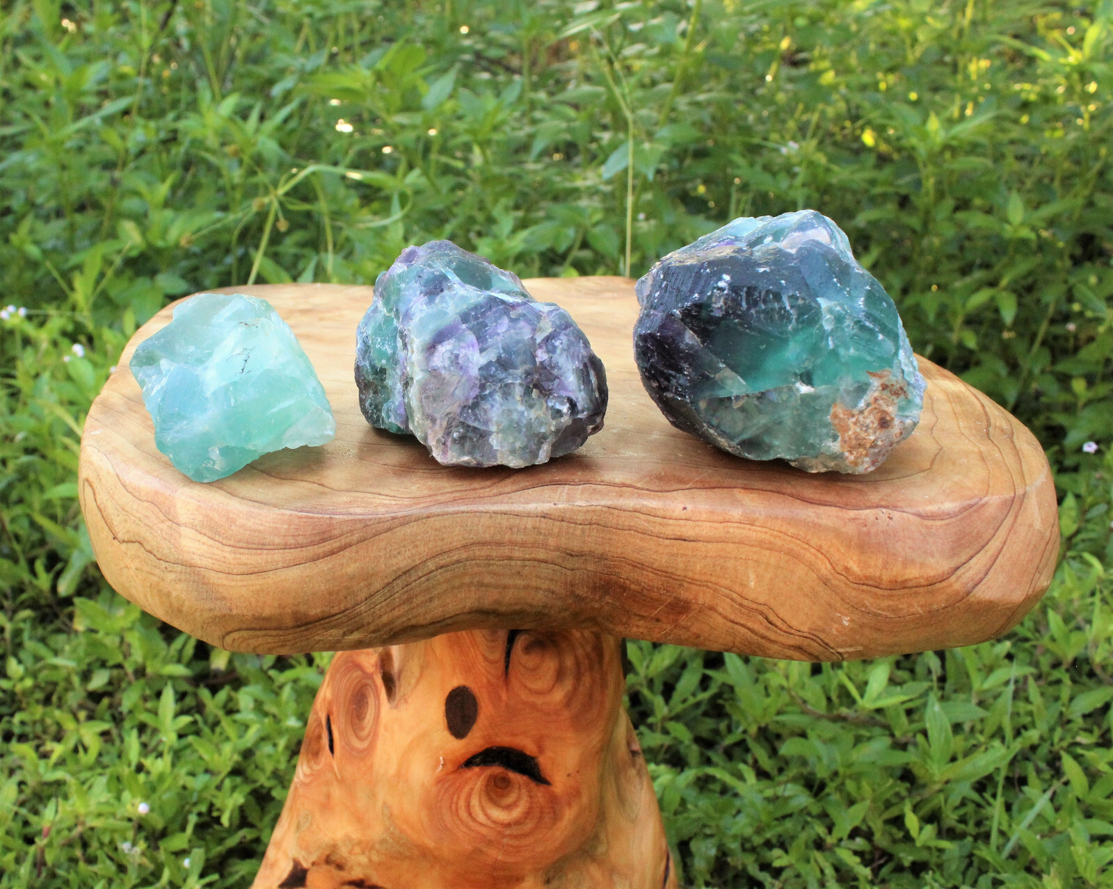 JUMBO Rough Natural Rainbow Fluorite Chunks – Huge Raw Rainbow Fluorite Crystals