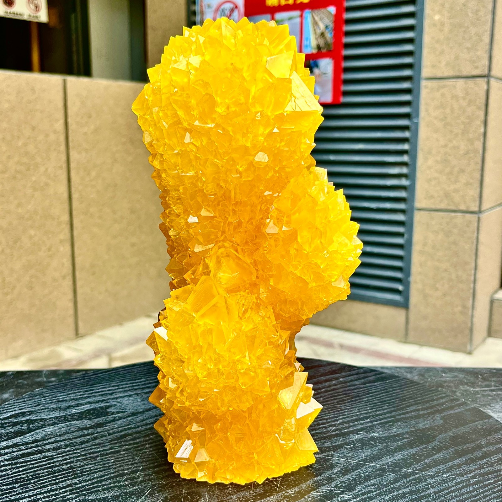 6.53LB Yellow Ghost Phantom Crystal Cluster Flower Raw Crystal Heal Quartz Decor