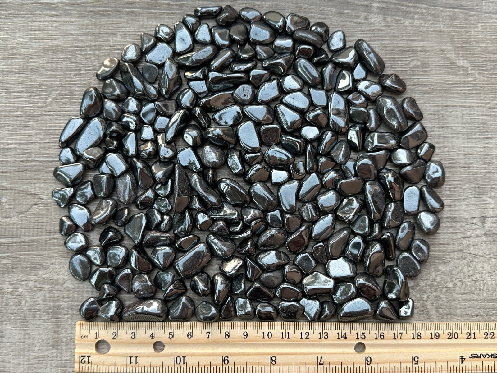 Grade A++ Hematite Semi Tumbled Gemstone Large Chips 8-20 mm, Wholesale Bulk Lot