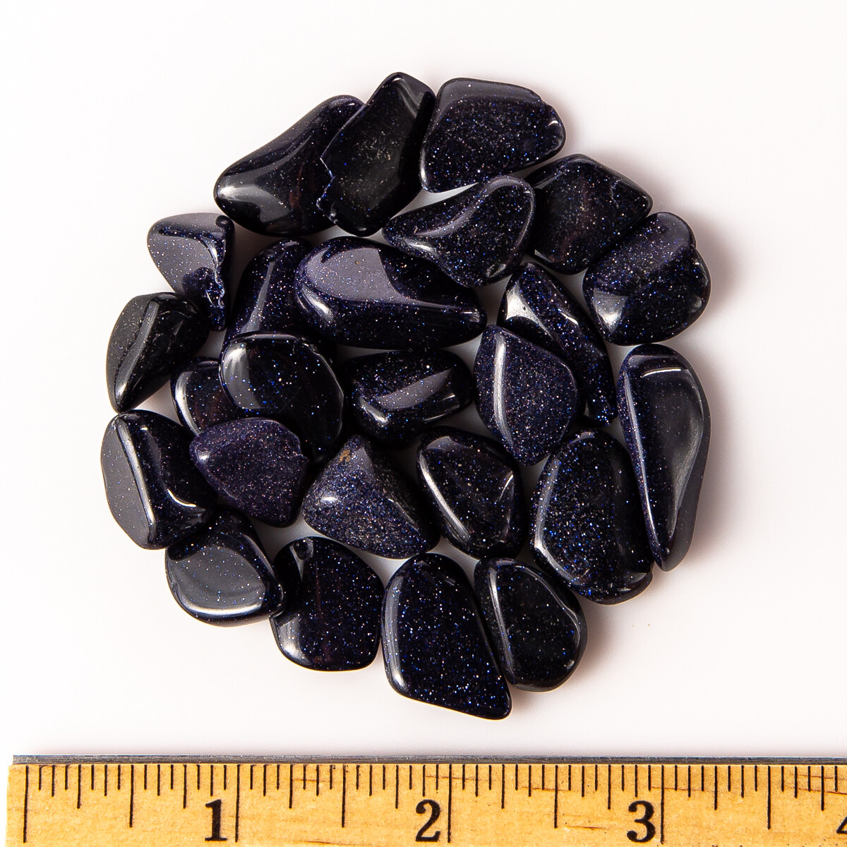 50g Tumbled Blue Goldstone Gemstone Crystals 15-30 Stones Gems Rock Specimens