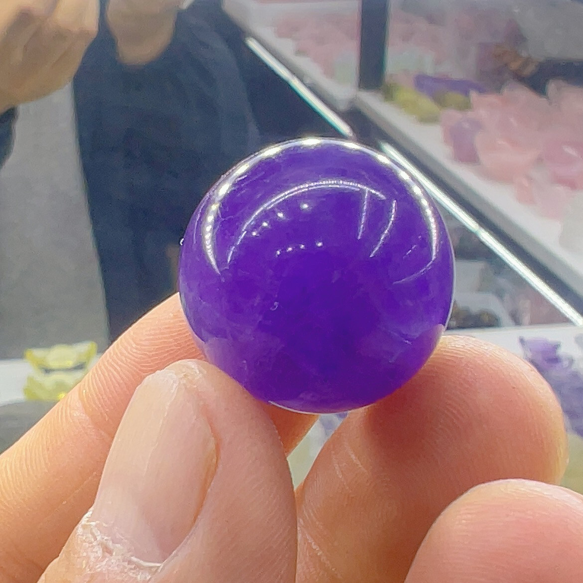 1pc Natural Amethyst Quartz Sphere Crystal Ball Reiki Healing 20mm