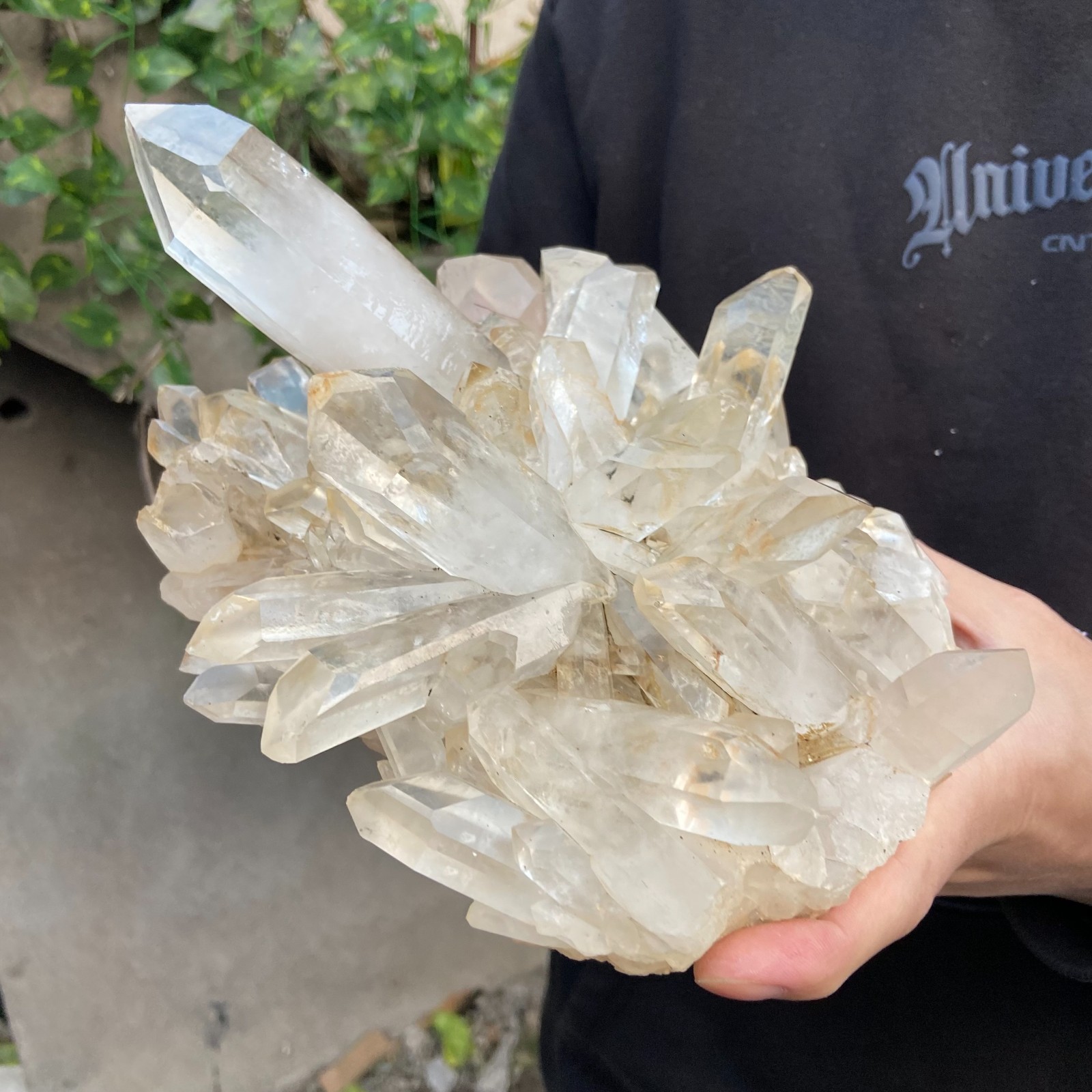 5.2LB Natural Clear White Crystal Quartz Cluster Rough Healing Specimen