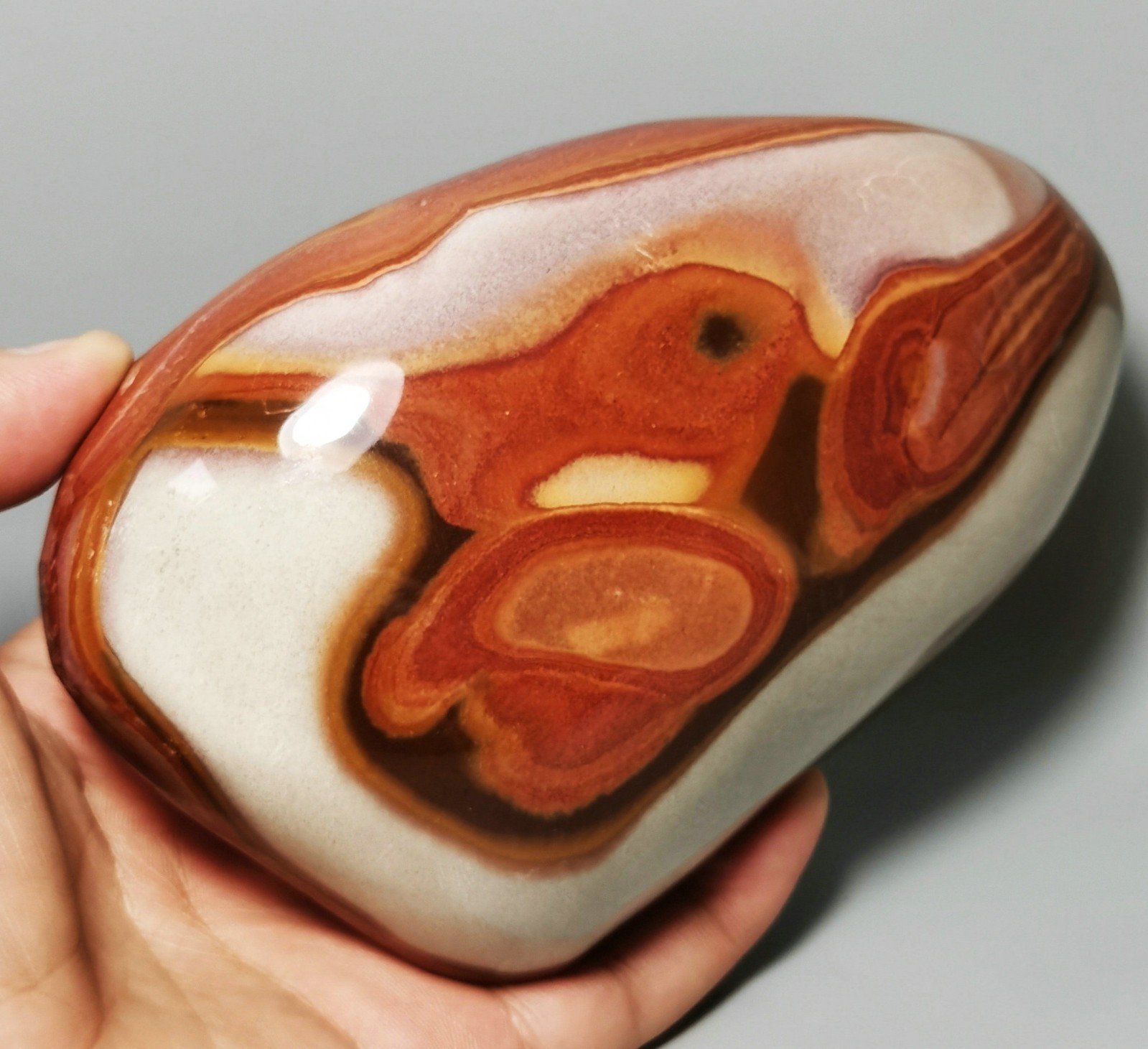 Rare Polished Polychrome Jasper Freeform Reiki Stone Healing