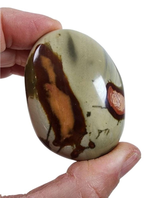 Polychrome Jasper Polished Pebble Madagascar 55.2 grams