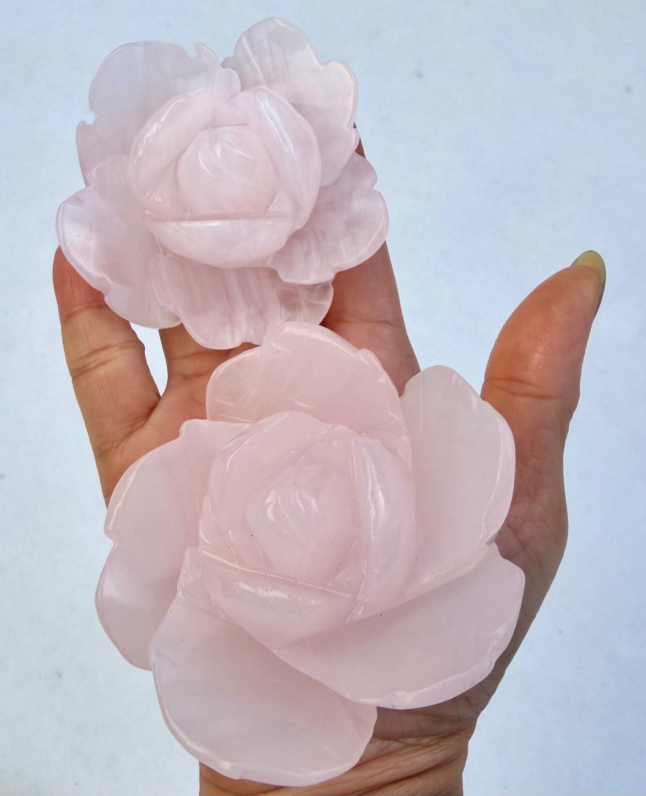 Wholesale Lot 4-5 Pcs Natural Mangano Calcite Flowers Crystal Healing Energy