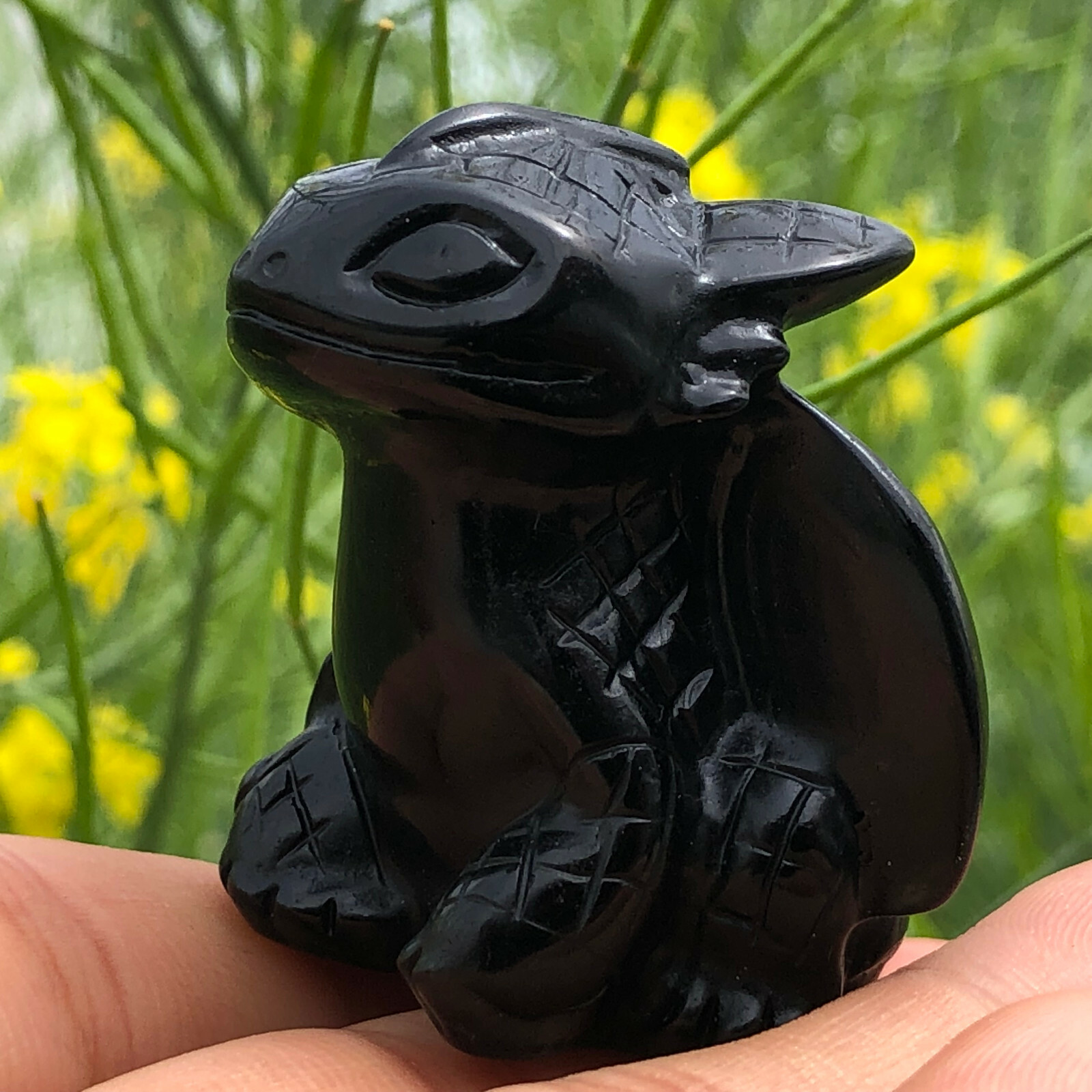 1pc Natural obsidian crystal Quartz hand carved crystal skull reiki healing