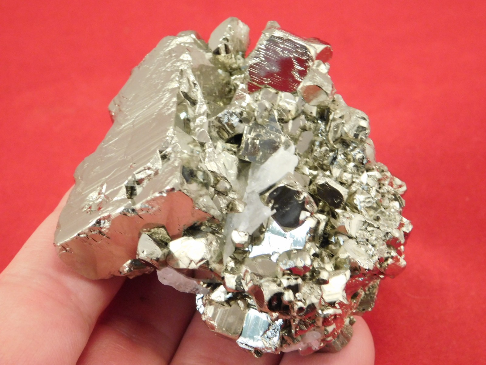Larger! Nice and 100% Natural Pyrite CUBE Cluster Huanzala Mine Peru 326gr
